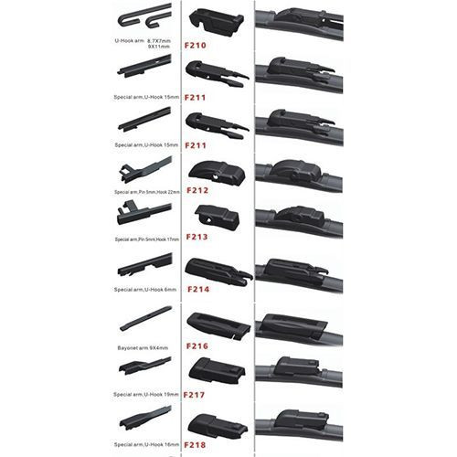 Balai d'essuie-glace avec adaptateur multiple - 355mm 