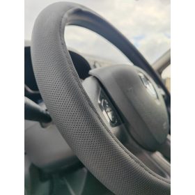 Couvre-volant similicuir basic noir Ø40cm