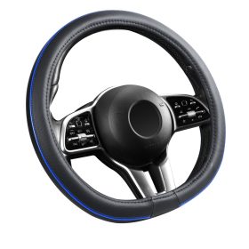 Couvre-volant Premium Noir Similicuir Ø36cm