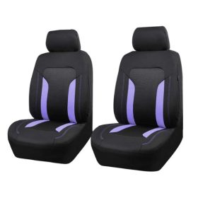   Pack de 2 housse de siège avant universelle - Airbag - Avec poche de rangement - noir violet