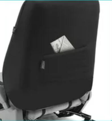Pack de 2 housse de siège avant universelle - Airbag - Avec poche de rangement - noir violet