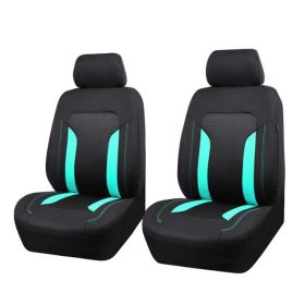   Pack de 2 housse de siège avant universelle - Airbag - Avec poche de rangement - noir vert menthe