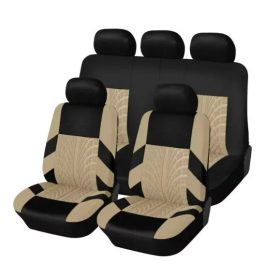   Pack de housses de siège universelles 9 pièces divisibles  - Airbag - noir beige