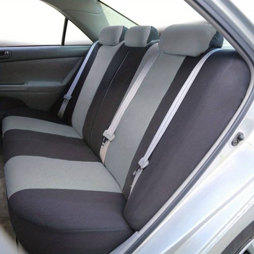 Pack de housses de siège universelles avec zip 9 pièces - Airbag - gris-noir 