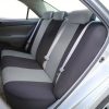 Pack de housses de siège universelles 9 pièces divisibles Airbag noir gris 