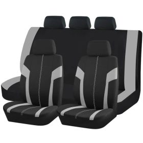   Pack de housses de siège universelles 9 pièces divisibles - Airbag - noir gris
