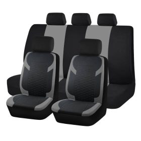   Pack de housses de siège universelles 9 pièces divisibles - Airbag - noir gris