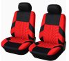 Pack de 2 housse de siège universelle Airbag noir rouge
