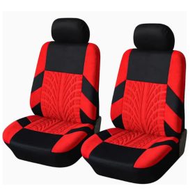 Pack de 2 housse de siège universelle Airbag noir rouge