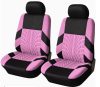 Pack de 2 housses de siège universelle Airbag noir rose