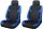 Pack de 2 housse de siège avant universelle - Airbag - noir bleu