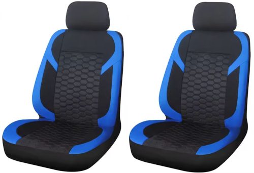 Pack de 2 housse de siège avant universelle - Airbag - noir bleu