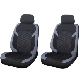   Pack de 2 housses de siège avant universelle - Airbag - noir gris
