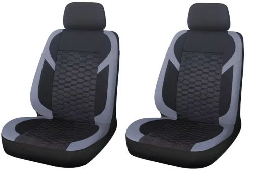 Pack de 2 housses de siège avant universelle - Airbag - noir gris