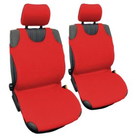 Pack de 2 housses de siège Tricot ultra fin rouge