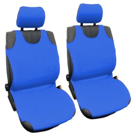 Pack de 2 housses de siège Tricot ultra fin bleu
