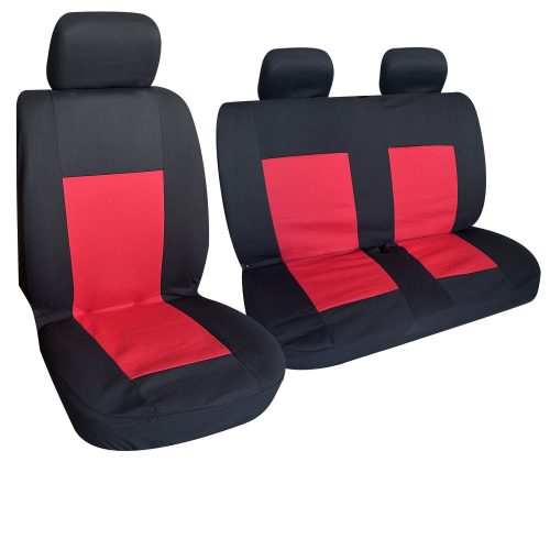 Pack de housses de siège noir et rouge 1+2 pour camion  