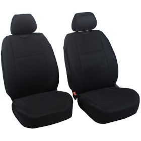 Pack de 2 housses de siège épais tricot noir rouge