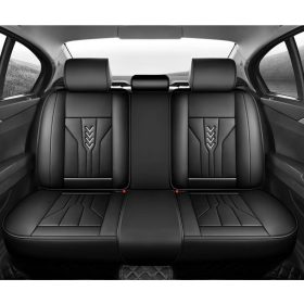   11 részes Prémium minőségű Műbőr üléshuzat szett - Légzsákos - Osztható - Fekete színben