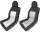 Pack de 2 housses de siège avant épais tricot noir gris