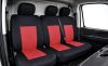 Pack de housses de siège noir et rouge 1+2 pour camion  