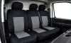 Pack de housses de siège noir et rouge 1+2 pour camion  