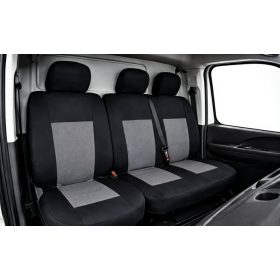   Pack de housses de siège noir et rouge 1+2 pour camion  