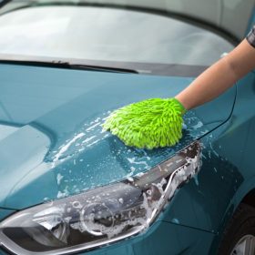   06087 W13693 Lavage de voiture en microfibre à fibres longues - gris