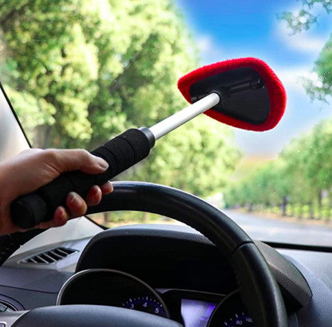 Lave-vitre en microfibre - télescopique - jusqu'à 47,5 cm A16704-1