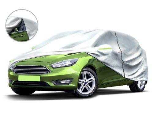 Bâche de voiture en taille XL - 3 multicouches, zippée, équipée de bandes réfléchissantes 