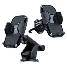   Műszerfalra/Szélvédőre és Szellőzőrácsra szerelhető autós telefontartó W16307-1-2