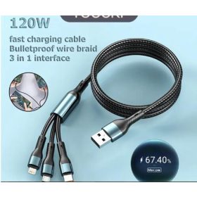   12019 3IN1BK Chargeur 3 en 1 avec différentes têtes de charge - 5A 12-24V