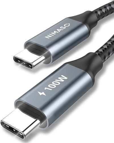 12125 5A 100W Câble de données de charge rapide TYPE-C - TYPE-C 1 mètre C2CBK