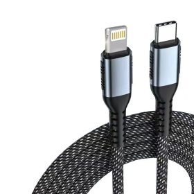   12132 5A 100W Câble de données de charge rapide TYPE-C - Lightning/Apple 1 mètre C2CBKAPPLE