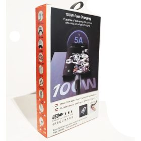   12194 Câble de données pour charge rapide USB 5A - TYPE-C - 1 mètre 121WTYPEC