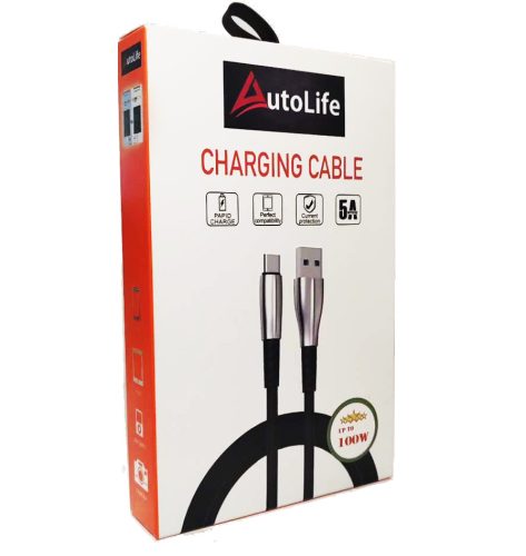 12217 5A 100W Câble de données pour charge rapide TYPE-C - Lightning/Apple 1 mètre C2CW