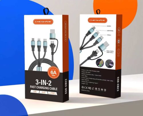 12019 3IN1BK Chargeur 3 en 1 avec différentes têtes de charge - 5A 12-24V