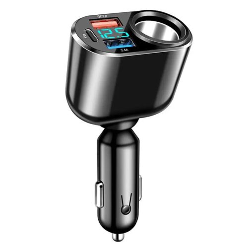 13184 Chargeur de voiture Premium QC3USB avec 3 ports USB + allume-cigare