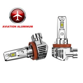   Phare de Voiture LED AL-H11 - 12V -40W - 4000lm - Paire CANBUS Plug & Play IP68 REF : Pilot 57700 12V Halo Led Cyber ​​​​Series