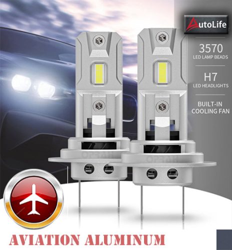 Phare de Voiture LED AL-H11 - 12V -40W - 4000lm - Paire CANBUS Plug & Play IP68 REF : Pilot 57700 12V Halo Led Cyber ​​​​Series
