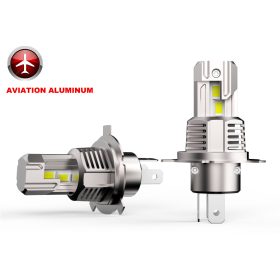   Phare de Voiture LED AL-H4 - 12V - 40W - 4000lm - en paire CANBUS Plug & Play IP68 REF:Pilot 57700 12V Halo Led Cyber ​​​​Series