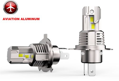 Phare de Voiture LED AL-H4 - 12V - 40W - 4000lm - en paire CANBUS Plug & Play IP68 REF:Pilot 57700 12V Halo Led Cyber ​​​​Series