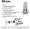 Phare de Voiture LED AL-H4 - 12V - 40W - 4000lm - en paire CANBUS Plug & Play IP68 REF:Pilot 57700 12V Halo Led Cyber ​​​​Series