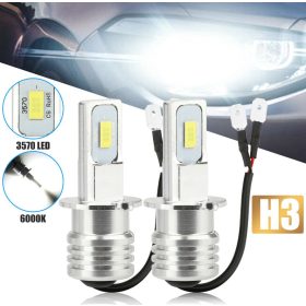 Kit phares de voiture H3 LED - 3570LED 6000K 7,5W 12V