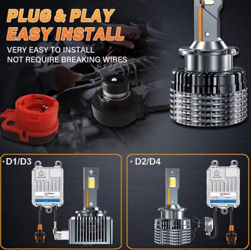 D2S Fényszóró LED szett - 12V 35W 6000K - CANBUS - Plug & Play - párban