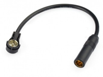 Câble antenne auto radio DIN femelle - ISO mâle