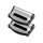 Clip ceinture FA-XL-37Argent