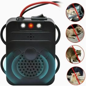    Ultrahangos és LED-es(Villanó funkciós) nyestriasztó gépjárművekhez 12V