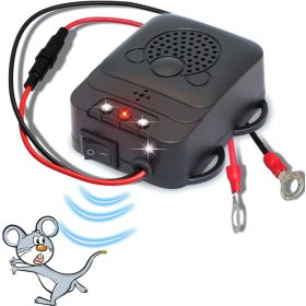    Ultrahangos és LED-es(Villanó funkciós) nyestriasztó gépjárművekhez 12V