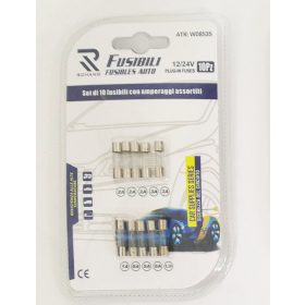 17244, fusible en verre, 10 pièces